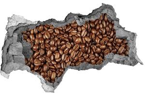 Nálepka 3D díra na zeď Zrnka kávy nd-b-61382214