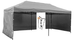 ShopJK Nůžkový stan profi 3 x 6 m šedý