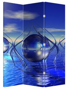 Paraván - Abstrakce - voda (126x170 cm)