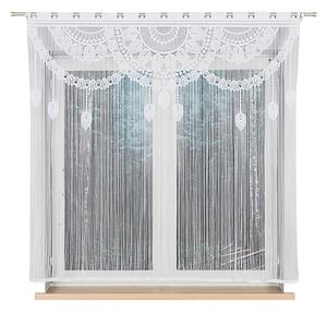 Dekorační oblouková krátká záclona na tyčovou gárnyž MAHIKA 160 bílá 160x160 cm MyBestHome