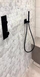 FIN Keramická mozaika bílá Mozaika HEX5 Carrara Bílá Mat 5,1x5,9 (28,1x32,5) cm - AMH13003
