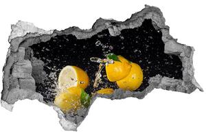 Nálepka 3D díra Citrony a voda nd-b-64818305