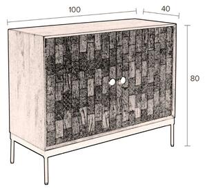 Dřevěná komoda DUTCHBONE Chisel 100 x 45 cm