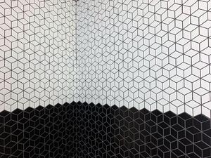 The Mosaic Factory Keramická mozaika černá Mozaika PACU Black Mat 4,8x8,1 (26,6x30,5) cm - PACU925