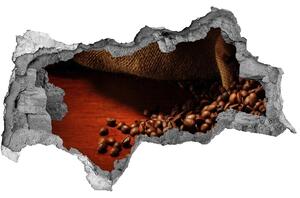 Nálepka díra na zeď beton Zrnka kávy nd-b-6552955