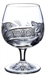 ONTE CRYSTAL Sada na rum (brandy) se skleničkami 250ml - okno na pískování, Kometa