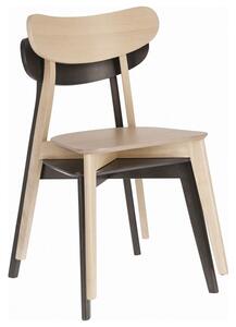 Hnědá dřevěná jídelní židle Kave Home Safina
