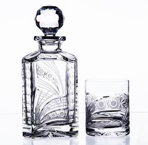 ONTE CRYSTAL Whisky set se skleničkami 330ml - okno na pískování, Kometa