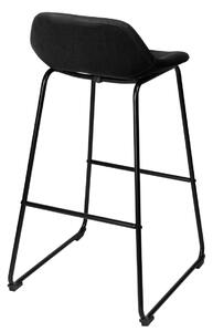 TZB Barová židle Sligo Velvet černá - 2 kusy