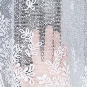 Bílá žakárová záclona KAROLINA 300x150 cm