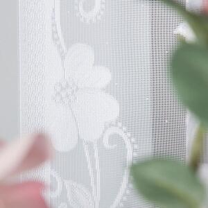 Bílá žakárová záclona LUDVIKA 300x180 cm