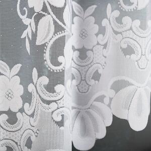 Dekorační oblouková krátká záclona na žabky LUDWIKA bílá 320x130 cm MyBestHome