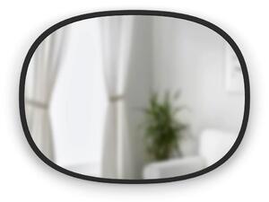 Oválné zrcadlo s černým rámem Umbra Hub Oval 45x60 cm | černé