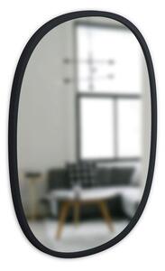 Oválné zrcadlo s černým rámem Umbra Hub Oval 45x60 cm | černé