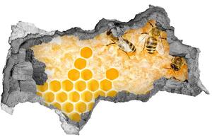 Díra 3D fototapeta nálepka Včely nd-b-74378590