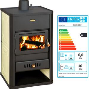 Vodní kamna na dřevo Prity S3W13 5,1 + 9,9 kw EEK-A