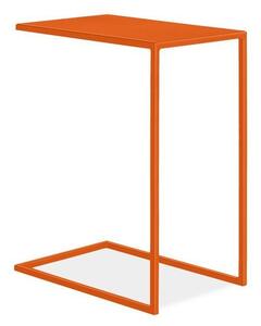 Oranžový odkládací stolek ve tvaru C Layer