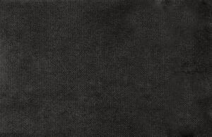 Hoorns Antracitově šedá sametová rohová pohovka Raden 266 cm, levá