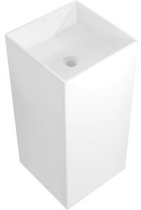 Mexen Xola-1 volně stojící umyvadlo z konglomerátu 40 x 40 cm, bílá mat - 26594000
