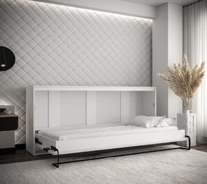 Sklápěcí postel Peka 90x200cm, bílá, horizontální