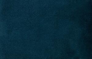 Hoorns Modrá sametová rohová pohovka Raden 266 cm, levá