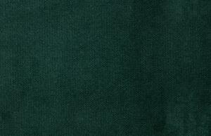 Hoorns Zelená sametová rohová pohovka Raden 266 cm, levá