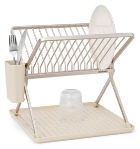 Béžový kovový dvoupatrový odkapávač 37x33 cm – Brabantia