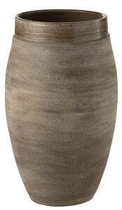 Hnědá antik keramická váza Gio Refuge - Ø 22*37 cm - J-Line by Jolipa