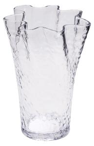 Skleněná váza Ruffle Clear 30 cm