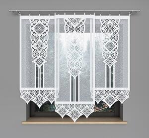 Panelová dekorační záclona na žabky KLAUDIA, bílá, šířka 60 cm výška od 120 cm do 160 cm (cena za 1 kus panelu) MyBestHome Rozměr: 60x160 cm