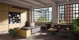 Manažerský stůl MANAGER LINE - NMU s podstavnou skříní Nábytek | Kancelářský nábytek | Stoly