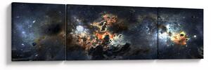 Obraz - Vesmír s mlhovinou (170x50 cm)