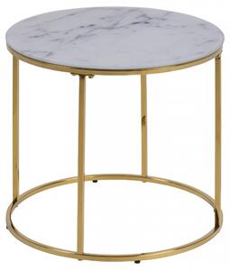 Design Scandinavia Konferenční stolek Bolton, 50 cm, bílá