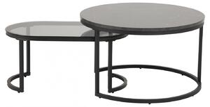 Design Scandinavia Konferenční stolek Spiro (SADA 2ks), 70 cm, přírodní