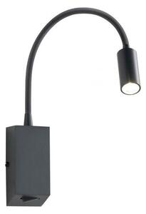 Redo 01-1194 - LED Flexibilní lampička HELLO LED/3W/230V černá UN0020