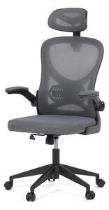 Ergonomická kancelářská židle ALEXANDRE - šedá síťovina