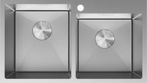 Mexen Xorin dřez nerezový 2-komorový 780 x 450 mm, inox - 6441782000-01