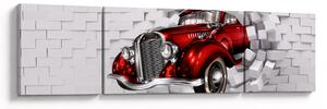 Obraz - Červené auto (170x50 cm)