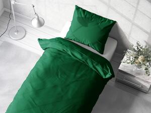 Biante Bavlněné jednobarevné ložní povlečení Moni MOD-505 Zelené Prodloužené 140x220 a 70x90 cm