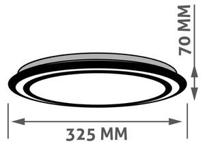 Prémiové led stropní svítidlo Bella RGB+W 32cm 24W 1320lm, dálkové ovládání, TUYA, 3 roky