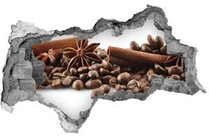 Nálepka díra na zeď Zrnka kávy skořice nd-b-84266908