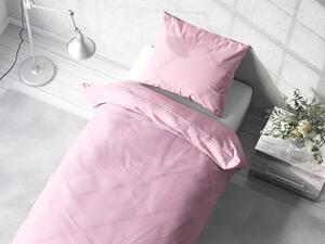 Biante Bavlněné jednobarevné ložní povlečení Moni MOD-507 Světle růžové Prodloužené 140x220 a 70x90 cm