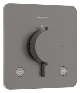 Sprchová a vanová baterie Hansgrohe Ecostat Comfort Q bez podomítkového tělesa kartáčovaný černý chrom 33717340