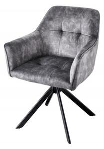 Jídelní židle LOFT II tmavě šedá samet otočná Nábytek | Jídelní prostory | Jídelní židle | Všechny jídelní židle