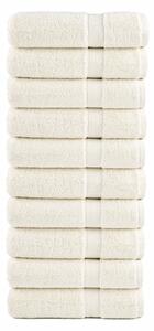 Premium ručníky SOLUND 10 ks krémové 50 x 100 cm 600 g/m² 137475