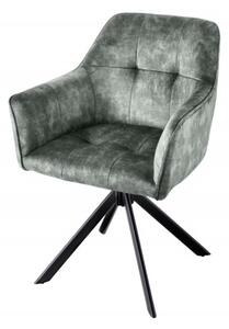 Jídelní židle LOFT II tmavě zelená samet otočná Nábytek | Jídelní prostory | Jídelní židle | Všechny jídelní židle
