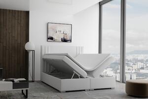 Moderní boxspring postel Marvel 180x200cm, stříbrná Magic Velvet