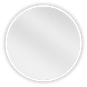 Mexen Loft koupelnové zrcadlo kulaté 30 cm, bílý rám - 9850-030-030-000-20