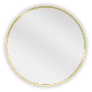 Mexen Loft kulaté koupelnové zrcadlo 30 cm, zlatý rám - 9850-030-030-000-50