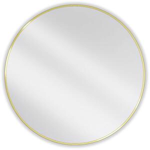 Mexen Loft koupelnové zrcadlo kulaté 90 cm, zlatý rám - 9850-090-090-000-50